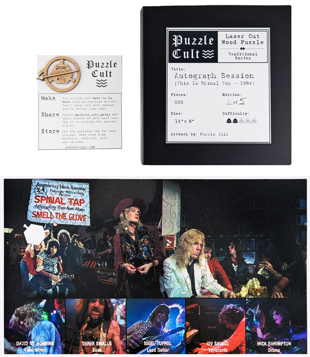 Autograph Session - This is Spinal Tap Wood Puzzle - Traditional Series