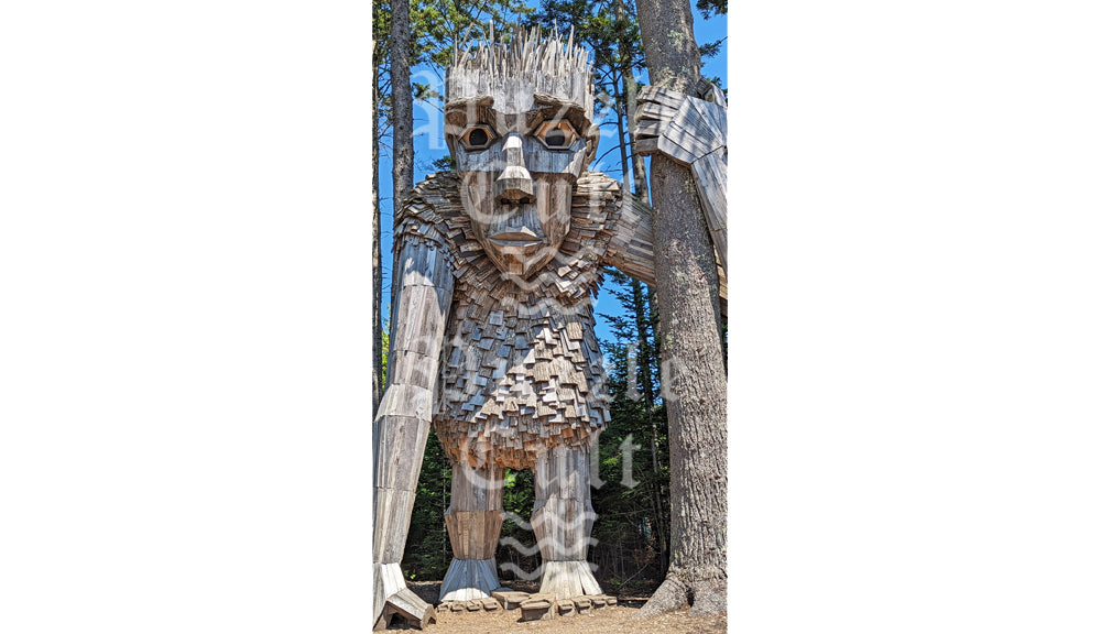 Wood Troll - Wood Jigsaw Puzzle - Miscroscene Series
