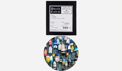 Buoys - Round Wood Puzzle - Microscene Series