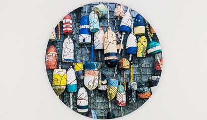 Buoys - Round Wood Puzzle - Microscene Series