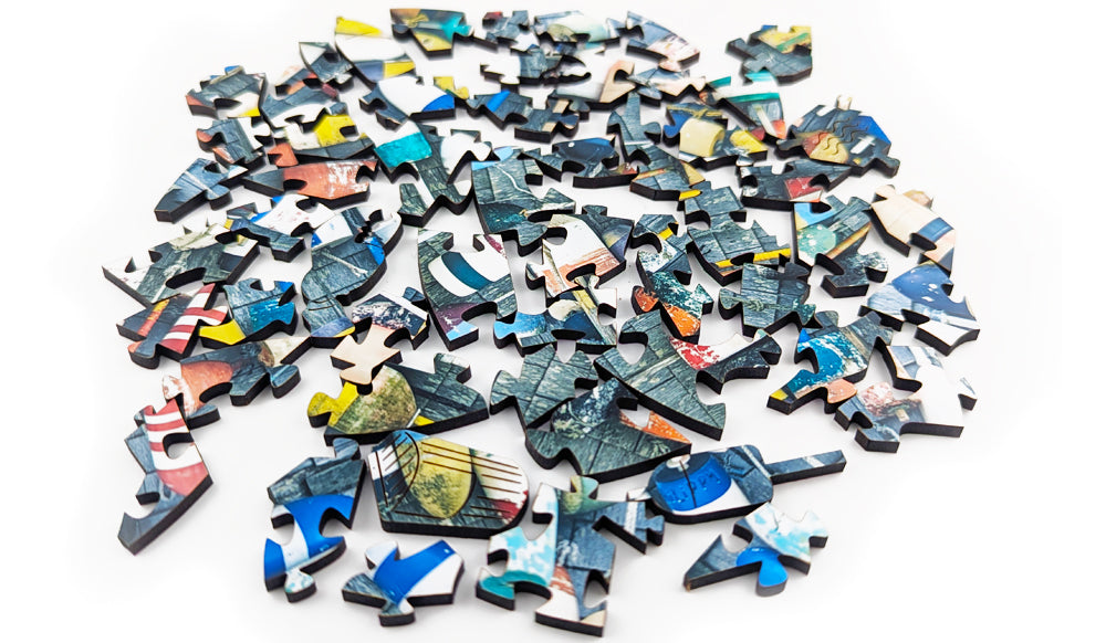 Buoys - Round Wood Puzzle - Microscene Series
