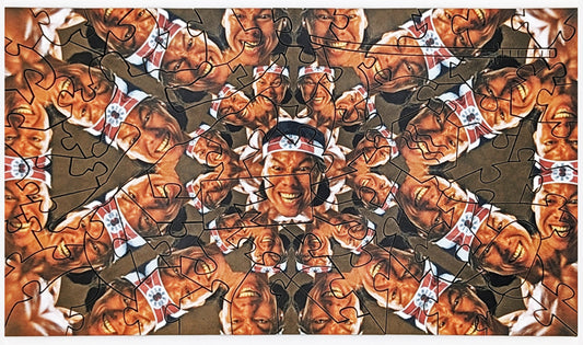 Chong Li Kaleidoscope - Bloodsport Wood Jigsaw Puzzle - Miscroscene Series