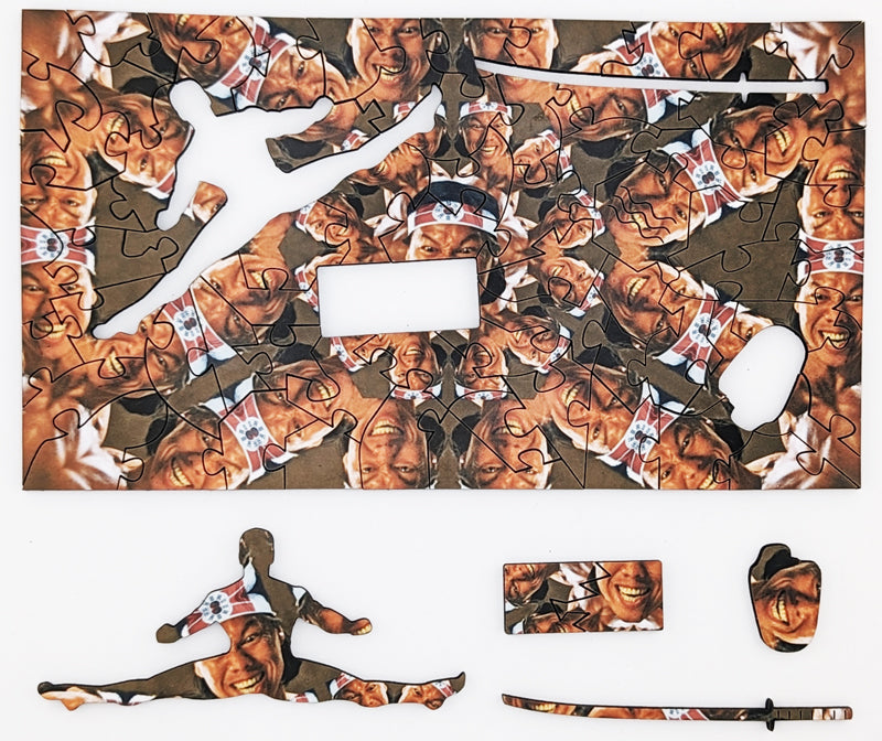 Chong Li Kaleidoscope - Bloodsport - Wood Jigsaw Puzzle Miscroscene Series