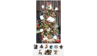 Christmas Tree - Victoria Mansion - Wood Jigsaw Puzzle - Traditional Series