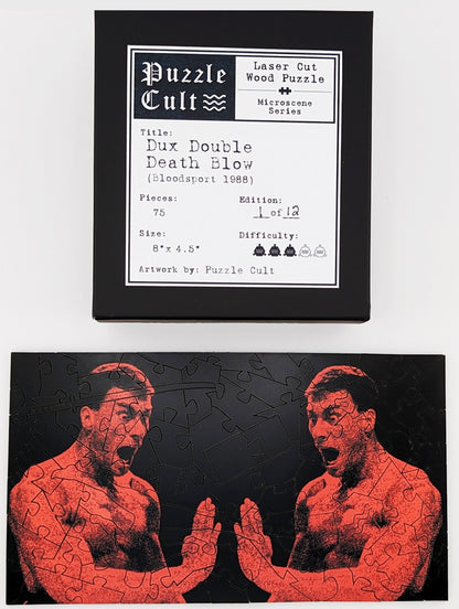 Dux Double Death Blow - Bloodsport - Wood Jigsaw Puzzle Miscroscene Series