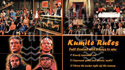 Kumite Rules - Bloodsport - Wood Jigsaw Puzzle Traditional Series