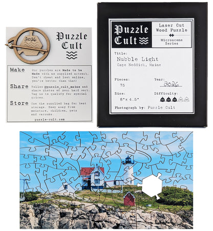 Nubble Light - Small Wood Puzzle - Microscene Series