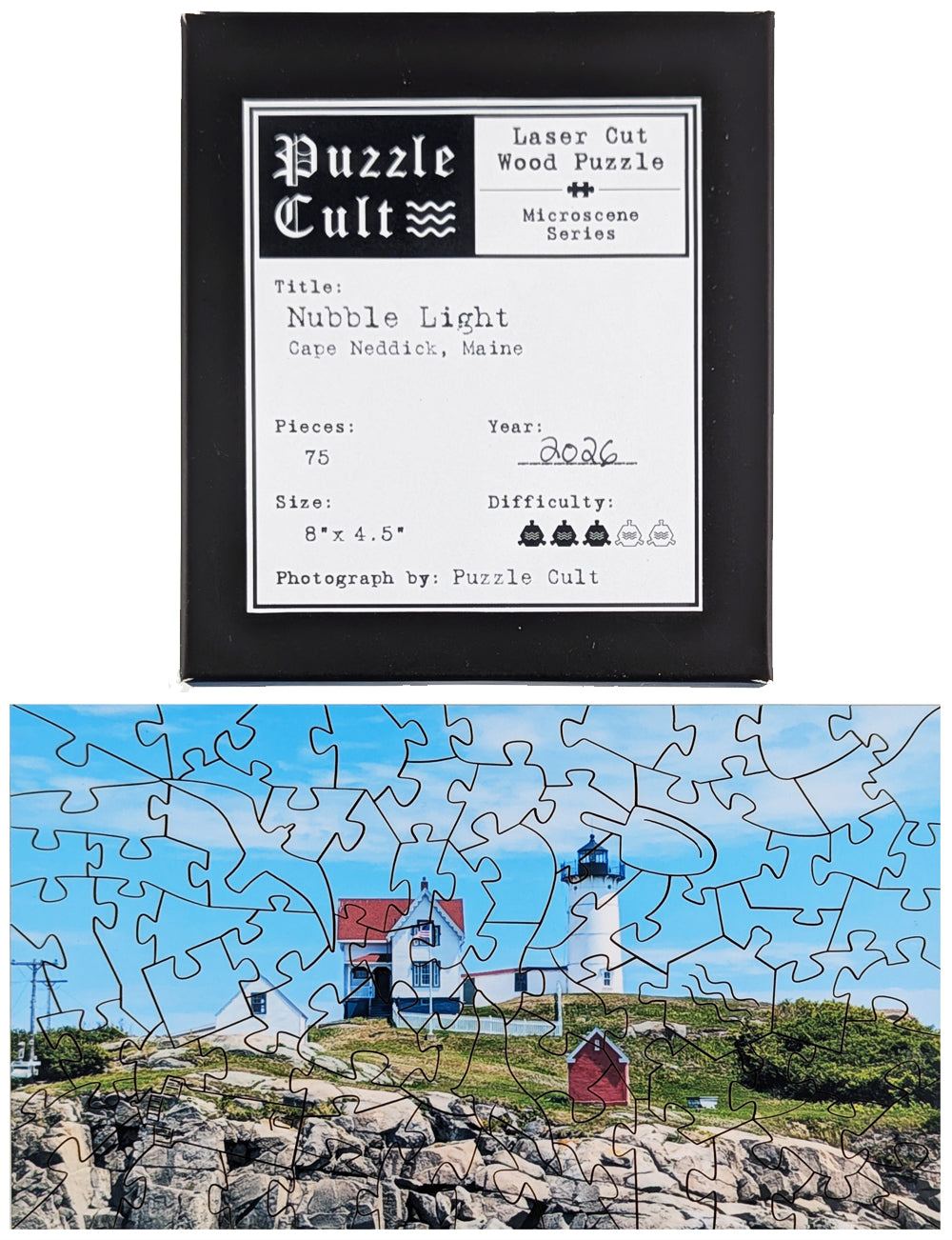 Nubble Light - Small Wood Puzzle - Microscene Series