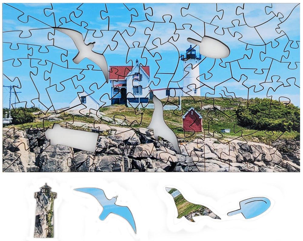 Nubble Light - Small Wood Puzzle - Microscene Series