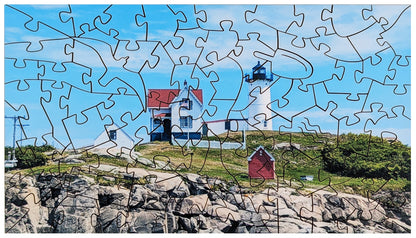 Nubble Light - Small Wood Puzzle - Microscene Series