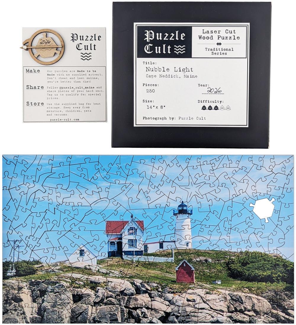 Nubble Light - Large Wood Puzzle - Traditional Series