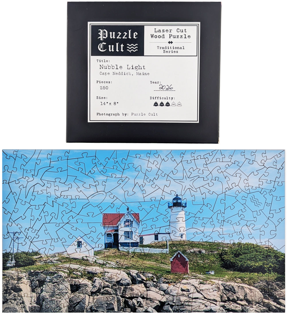 Nubble Light - Large Wood Puzzle - Traditional Series