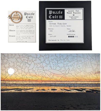 Ocean Sunrise - Large Wood Puzzle - Traditional Series