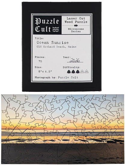 Ocean Sunrise - Small Wood Puzzle - Microscene Series