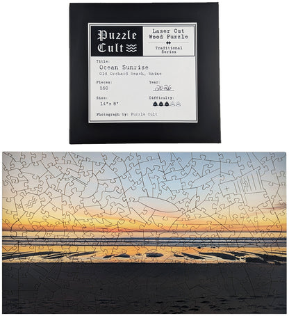 Ocean Sunrise - Large Wood Puzzle - Traditional Series