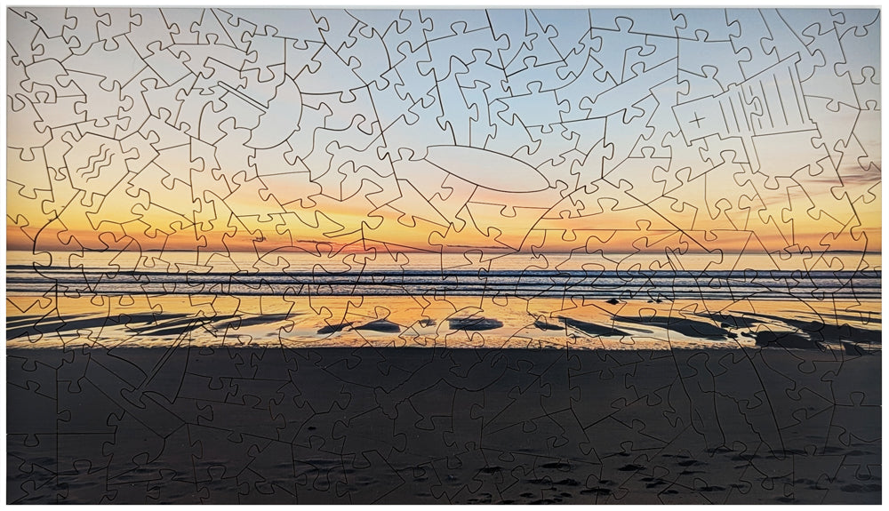 Ocean Sunrise - Large Wood Puzzle - Traditional Series