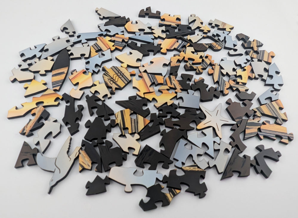 Ocean Sunrise - Small Wood Puzzle - Microscene Series