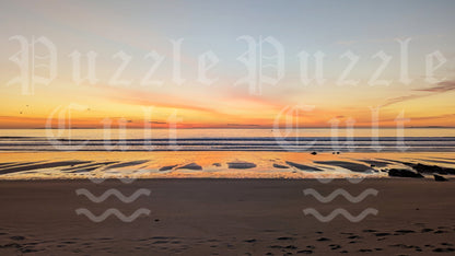 Ocean Sunrise - Large Wood Puzzle - Traditional Series