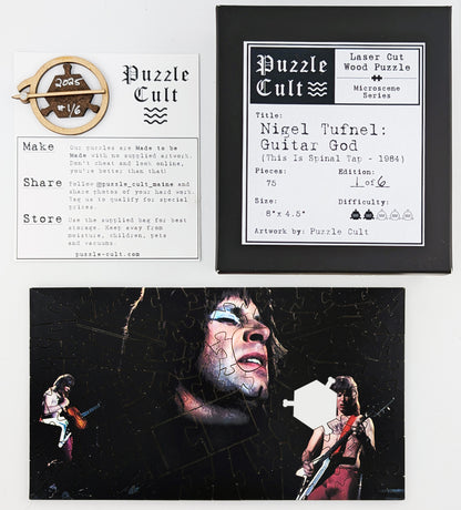 Nigel Tufnel: Guitar God - This is Spinal Tap Wood Puzzle - Miscroscene Series