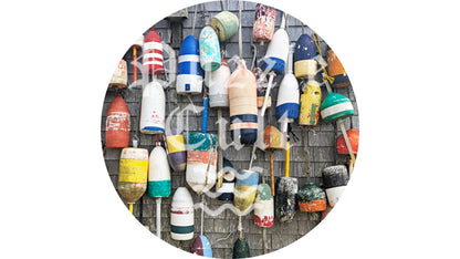 Buoys - Large Round Wood Puzzle - Traditional Series