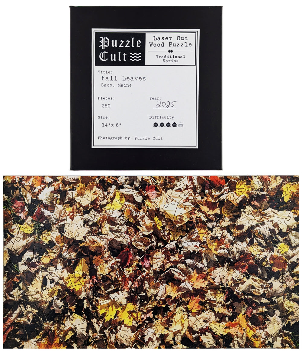 Fall Leaves - Large Wood Jigsaw Puzzle - Traditional Series