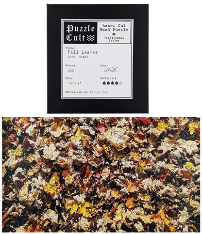 Fall Leaves - Large Wood Jigsaw Puzzle - Traditional Series