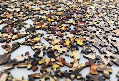 Fall Leaves - Large Wood Jigsaw Puzzle - Traditional Series