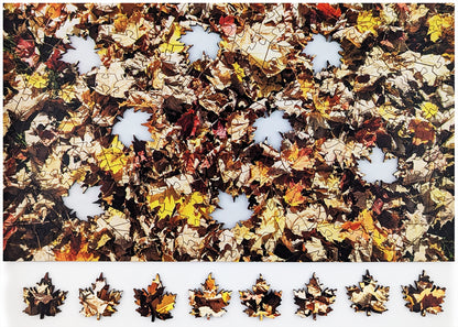 Fall Leaves - Large Wood Jigsaw Puzzle - Traditional Series