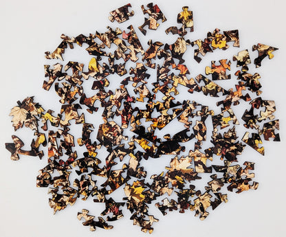 Fall Leaves - Wood Jigsaw Puzzle - Microscene Series