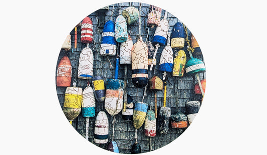 Buoys - Large Round Wood Puzzle - Traditional Series