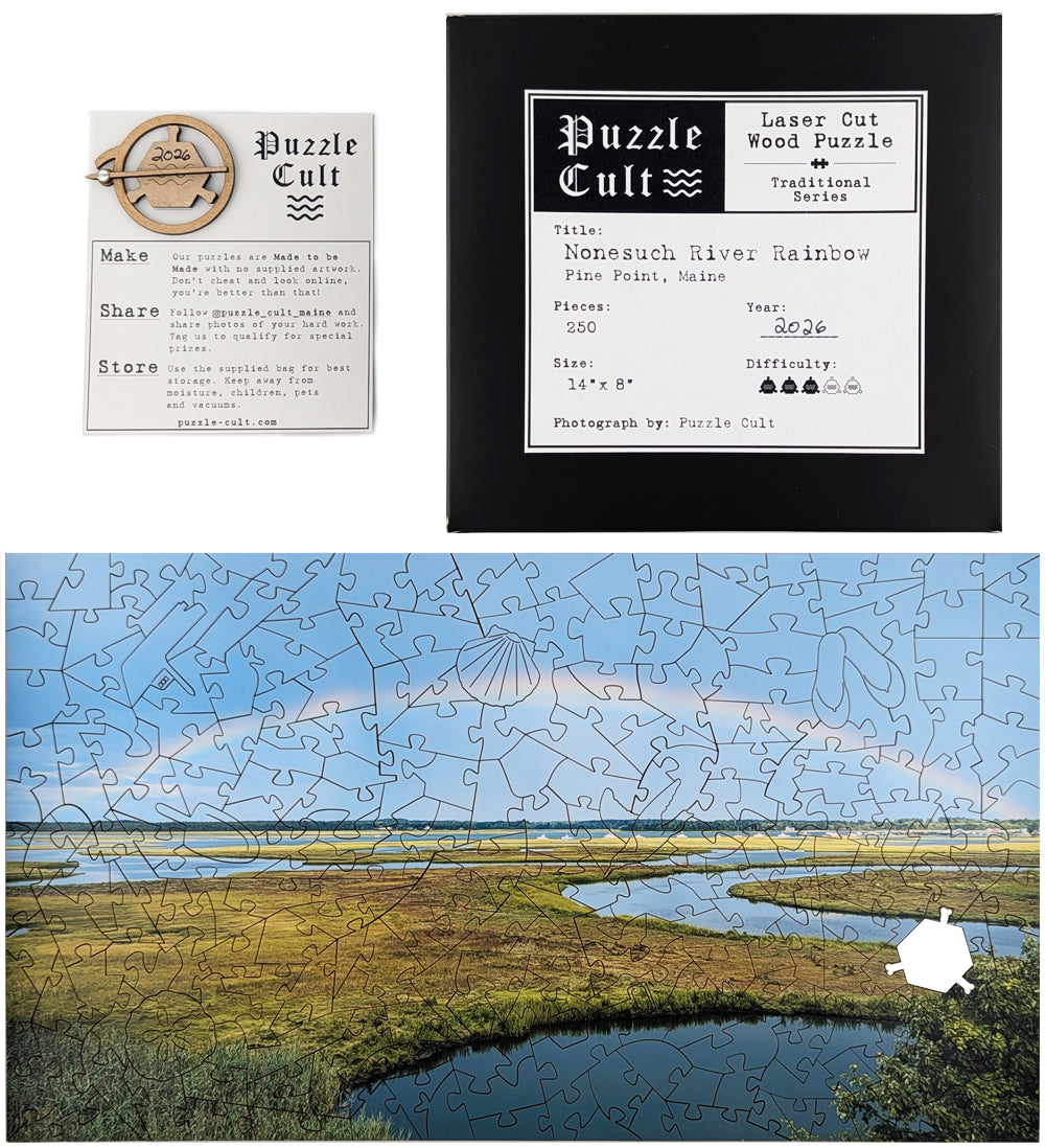 Nonesuch River Rainbow - Large Wood Puzzle - Traditional Series