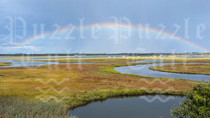 Nonesuch River Rainbow - Small Wood Puzzle - Microscene Series