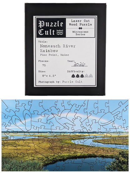 Nonesuch River Rainbow - Small Wood Puzzle - Microscene Series