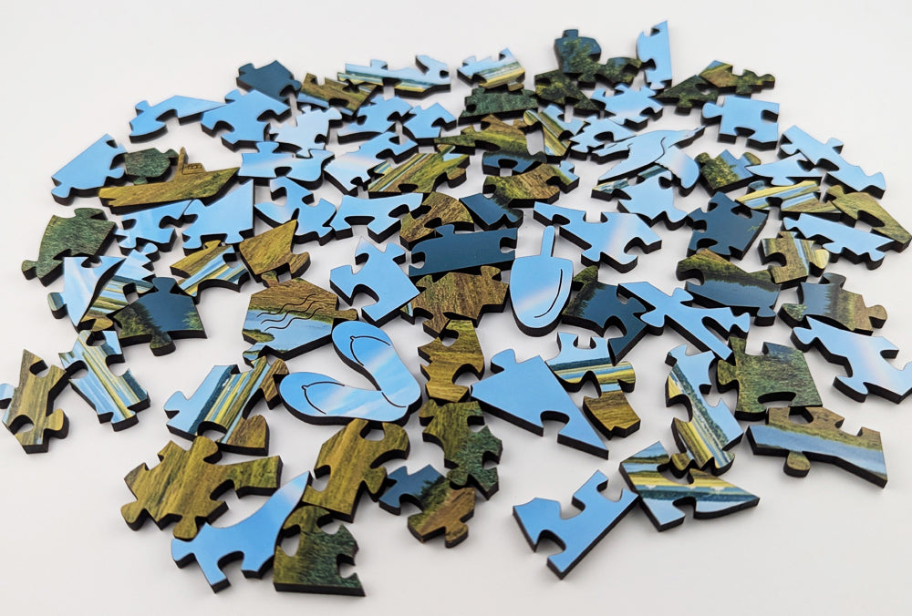 Nonesuch River Rainbow - Small Wood Puzzle - Microscene Series