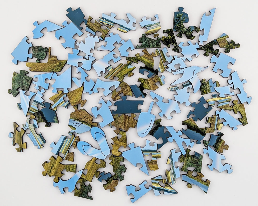 Nonesuch River Rainbow - Small Wood Puzzle - Microscene Series