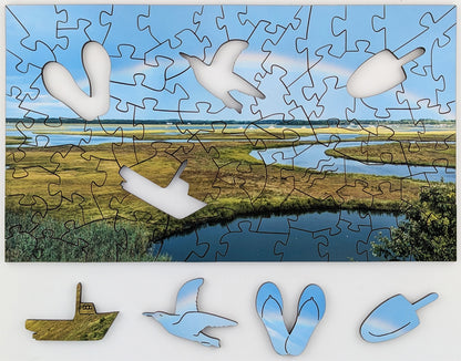 Nonesuch River Rainbow - Small Wood Puzzle - Microscene Series