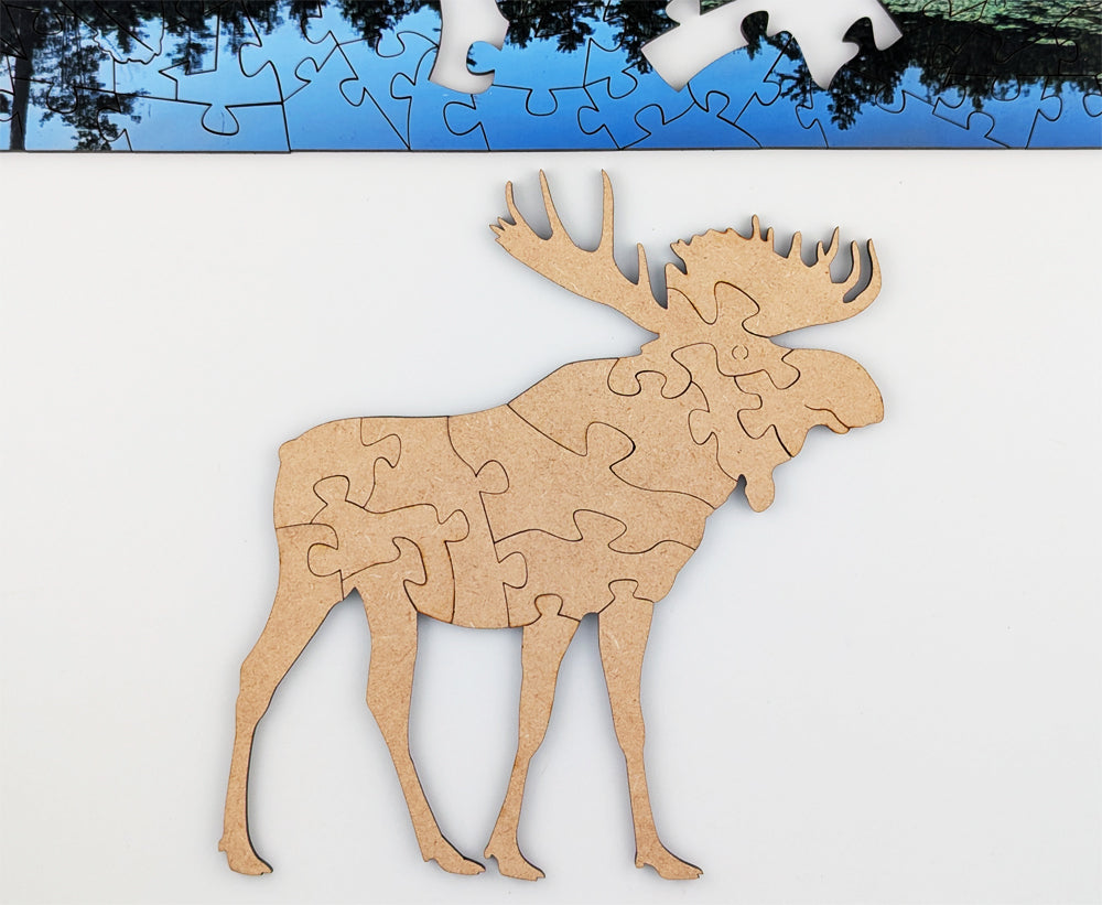 Pond Reflection - Large Wood Jigsaw Puzzle - Traditional Series