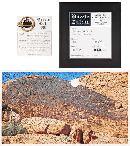 Valley of Fire - Wood Jigsaw Puzzle - Traditional Series