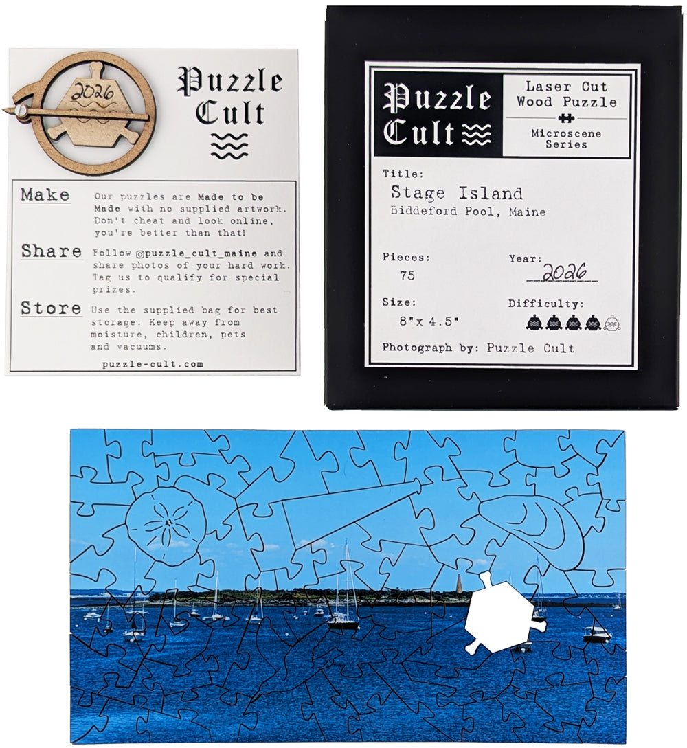 Stage Island - Small Wood Puzzle - Microscene Series