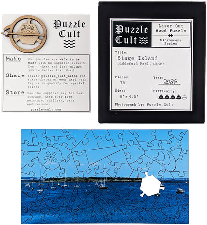 Stage Island - Small Wood Puzzle - Microscene Series