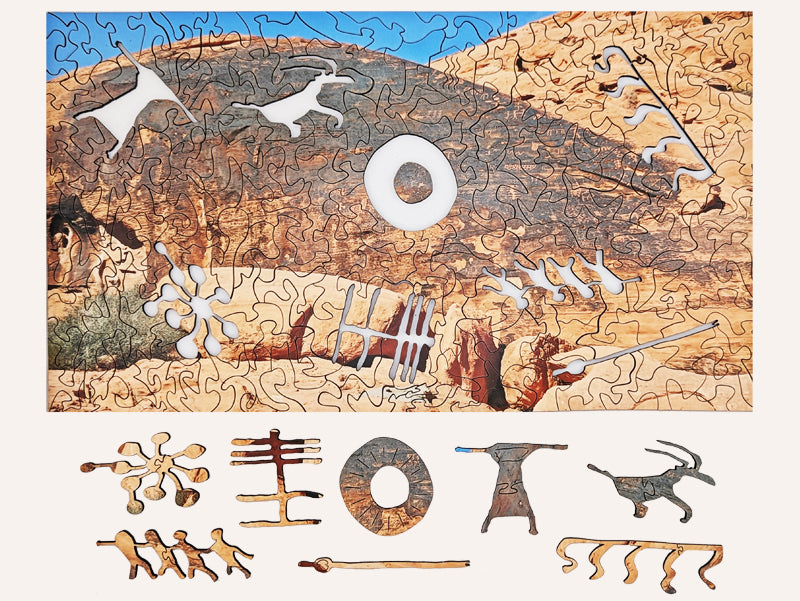 Valley of Fire - Wood Jigsaw Puzzle - Traditional Series